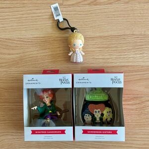 Hocus Pocus Collectibles Ornaments (2x) and Bag Clip